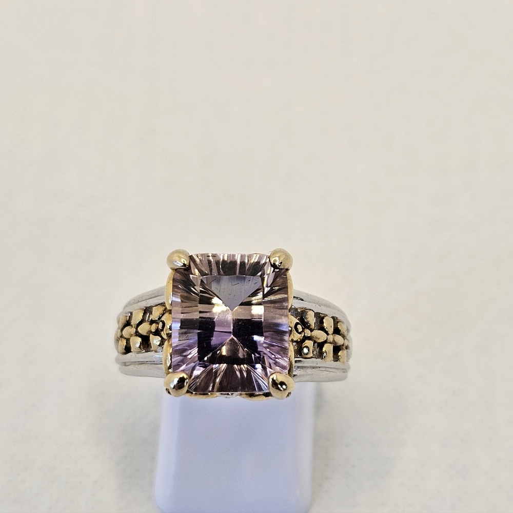 Rare Victoria Wieck Ametrine Ring Sterling Silver & 14k Size 7! - Picture 7 of 10